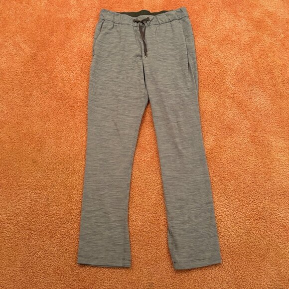 Lululemon On The Fly Pants 31" Full Length Gray Sage Luxtreme Activewear Pants 8 - Picture 2 of 10